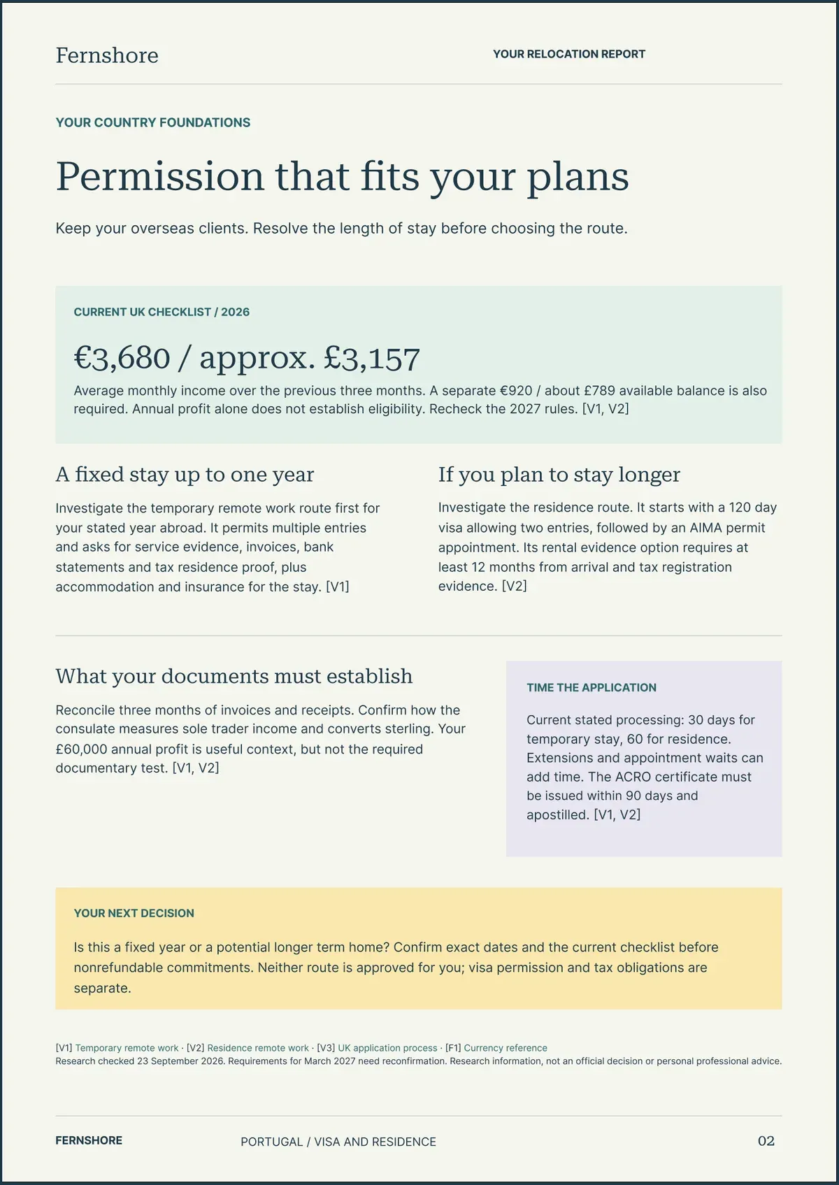Page 3: Permission that fits your plans. The text of this page follows the image.