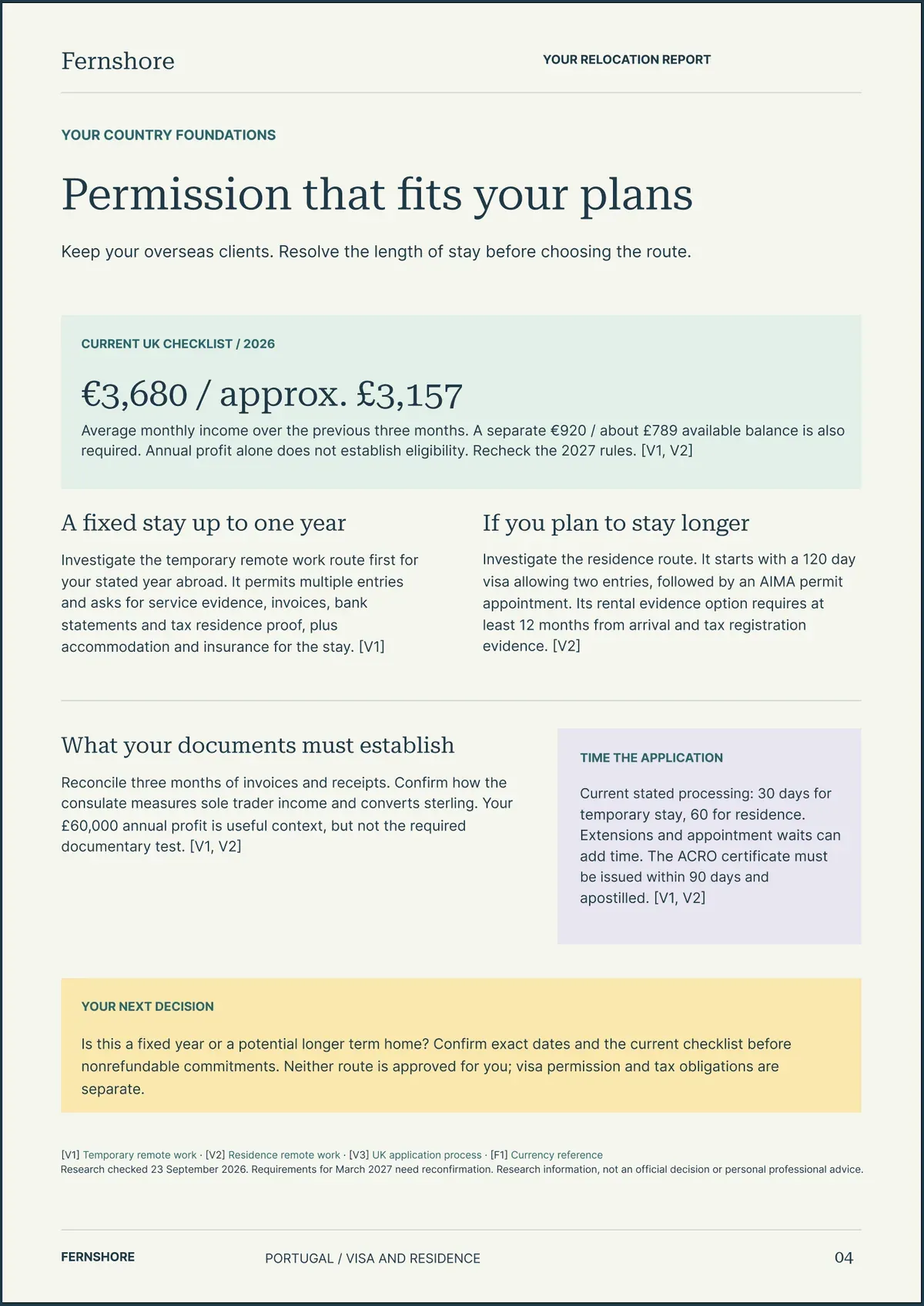 Page 4: Permission that fits your plans. The text of this page follows the image.