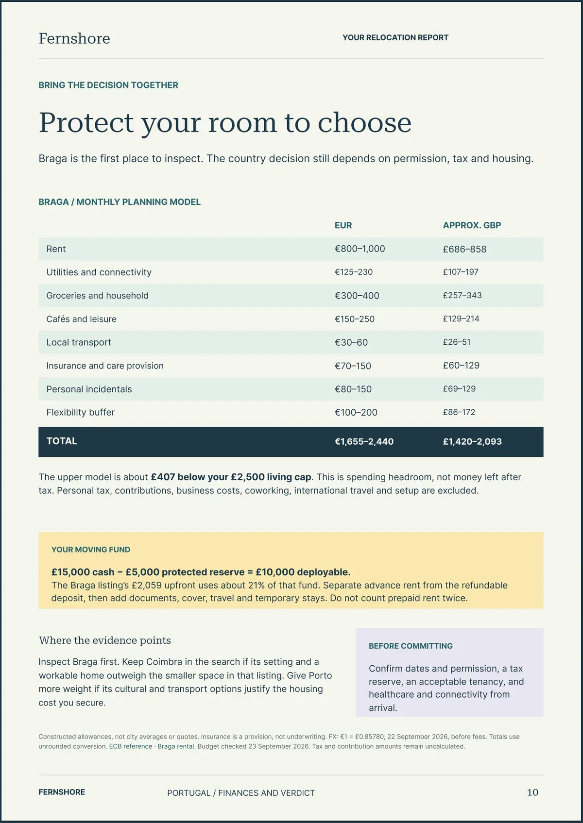 Page 10: Protect your room to choose. The text of this page follows the image.