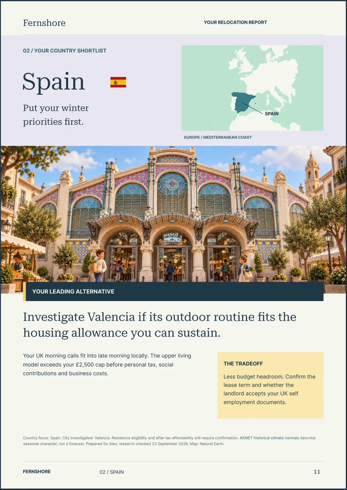 Page 11: Spain. The text of this page follows the image.