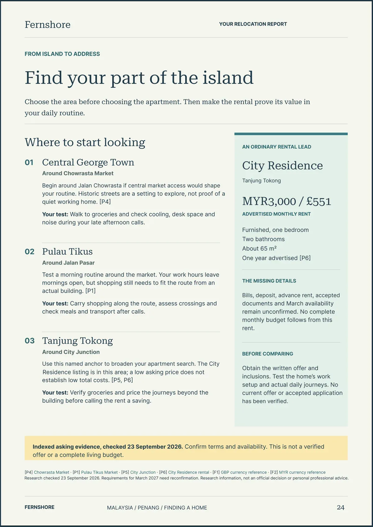 Page 24: Find your part of the island. The text of this page follows the image.